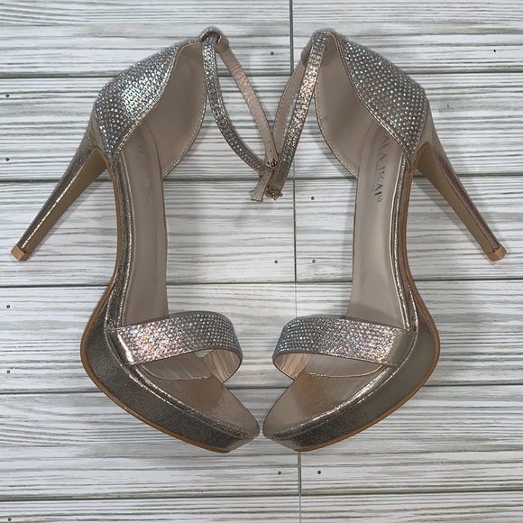 Lala Ikai Rhinestone Strappy High Heel - Picture 4 of 8